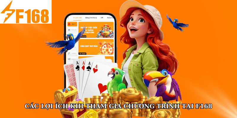 Chơi Đủ 5 Trò Trong Ngày Tại F168 Nhận Thưởng Tích Điểm 6 Các lợi ích khi tham gia chương trình tại F168